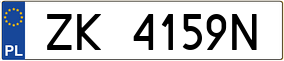 Truck License Plate
